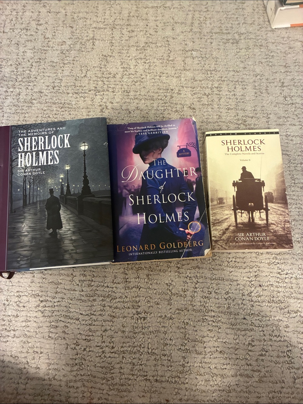 Sherlock Holmes Book Bundle - Black, Purple, Cream Covers